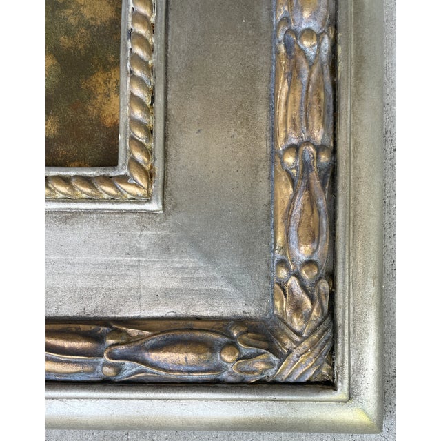 Set of 2 French Art Deco Style Paintings From 90's For Sale In Miami - Image 6 of 13