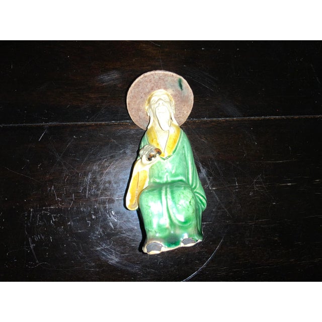 Ceramic Vintage Chinese Ceramic Figurine For Sale - Image 7 of 9