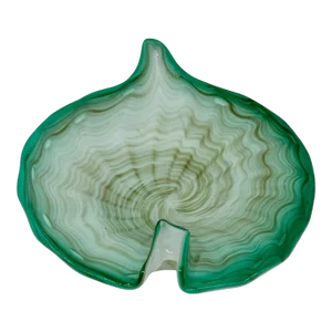 Vintage Murano Fratelli Toso Style Multicolor Bowl / Ashtray Gold Swirl