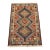 Yalameh Rug 2’1” X 3’3” Orange Wool Vintage Tribal Hand-Knotted Carpet For Sale