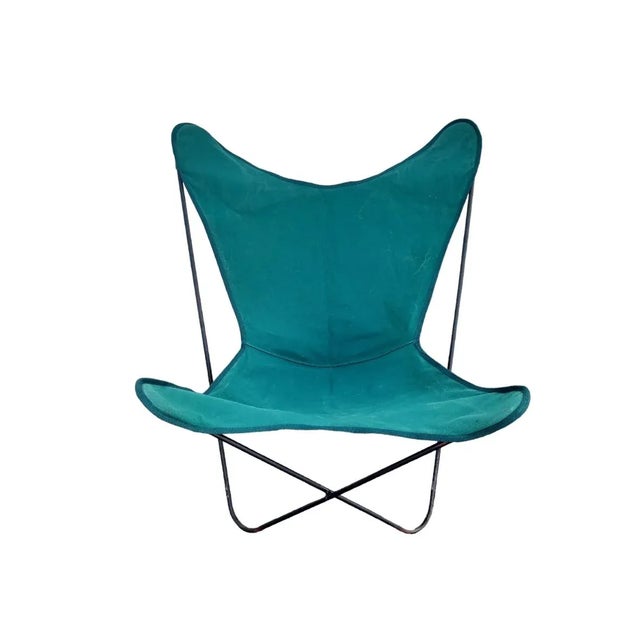 Mid-Century Modern Vintage Pair of Butterfly Chairs Attributed to Bkf Hardoy for Knoll For Sale - Image 3 of 5