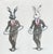 Whimsical Original Oil Painting of Two Hula-Hooping Bunnies by Max and Alma For Sale - Image 4 of 5