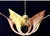 Mid-Century Italian Murano Style Amber & Brown Glass Leaf Chandelier An exquisite Italian Mid-Century Modern chandelier...