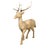 Brown Vintage Midcentury Sculpture of a Walking Stag with Antlers and Natural Patina For Sale - Image 8 of 12