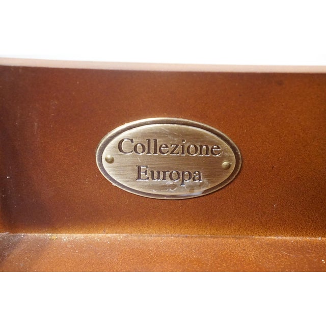 Collezione Europa Mahogany Traditional Neoclassical Revival 66" Demilune Buffet W. Granite Top For Sale - Image 9 of 13