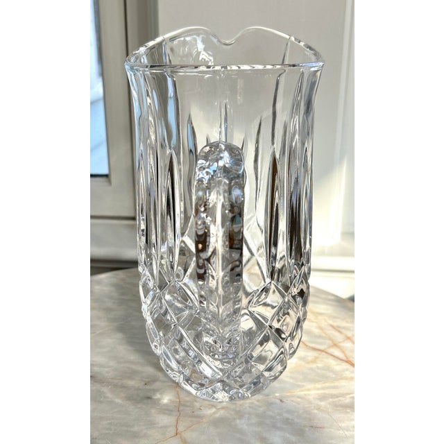 Glass Crystal Cut Pitcher For Sale - Image 7 of 11