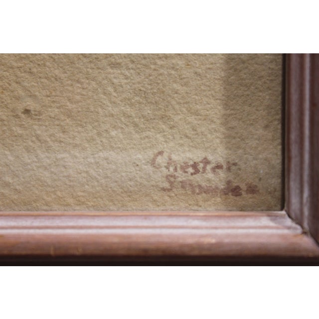 Watercolor study of ducks who appear to be in a watery location. The work is signed by the artist in the bottom right...