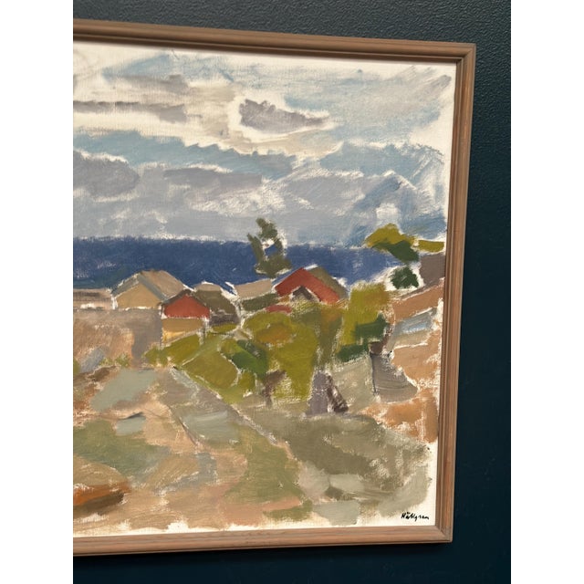 Ingvar Hällgren, Strand, Öland, 1950s, Oil Painting on Canvas, Framed For Sale - Image 8 of 18
