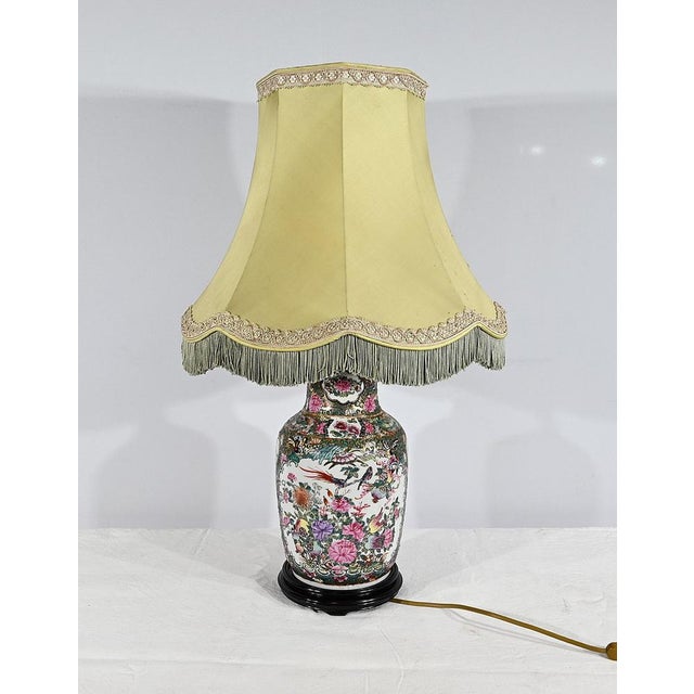 Canton Porcelain Lamp, China, Late 19th Century For Sale - Image 9 of 18