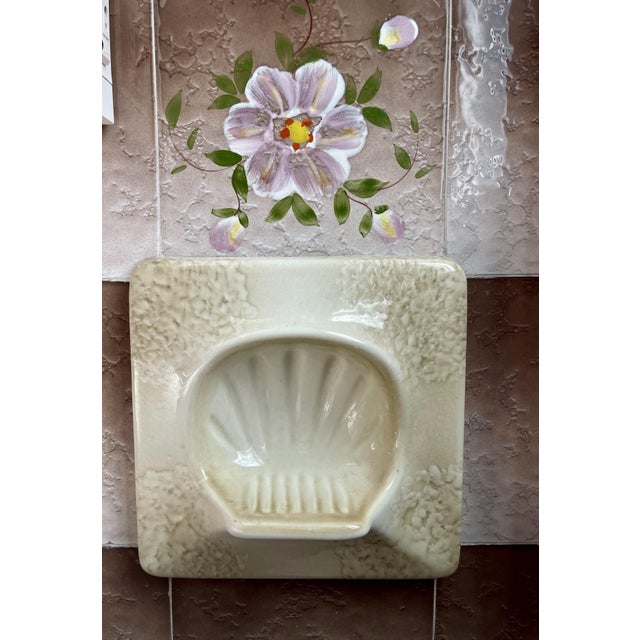 Vintage Italian Ceramic Built-in Bathroom Set from Gamma Fiorano, Italy, 1970, Set of 3 For Sale - Image 6 of 18