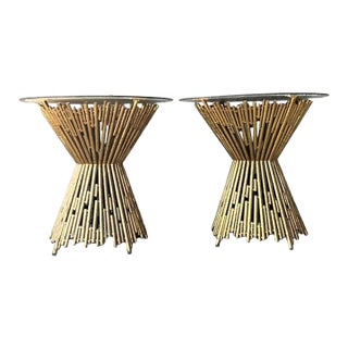 Vintage Ambella Home “Pick Up Stick” Side Tables - A Pair For Sale