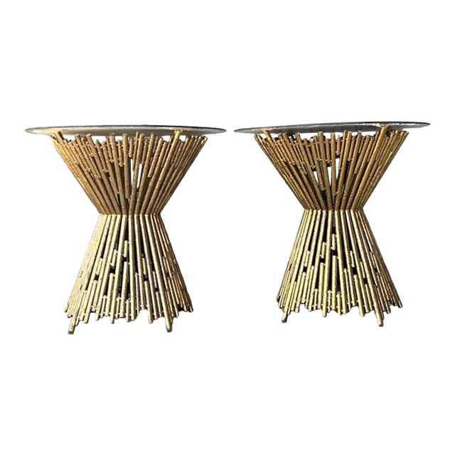 Vintage Ambella Home “Pick Up Stick” Side Tables - A Pair For Sale