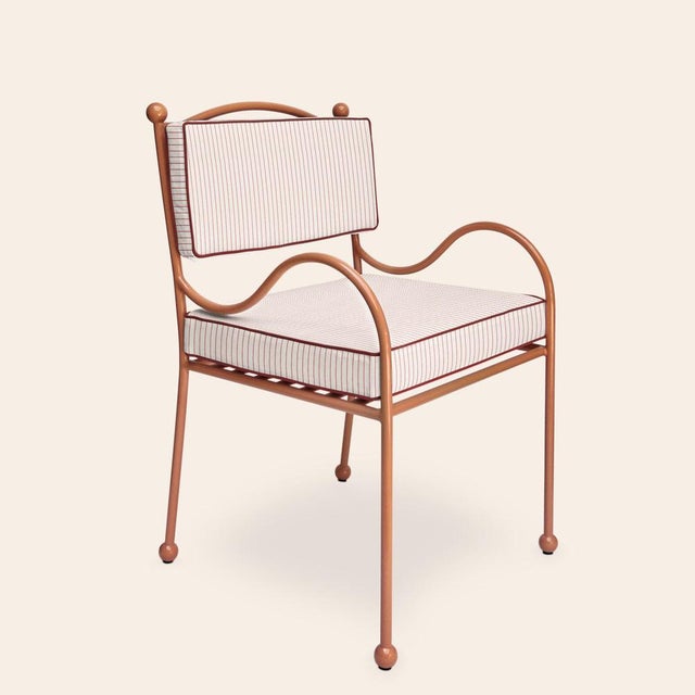 Panarea Armchair in Red and White Upholstery by Ceraudo For Sale - Image 6 of 6