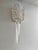Mid-Century Modern A Pair Barovier Style Art Deco Rostrato Clear Italian Murano Glass Wall Sconces For Sale - Image 3 of 16