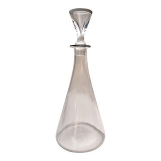 Mid Century Modern Baccarat France Beaker Decanter For Sale