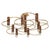 1960s Mid-Century Gilt Metal Ceiling Light by Gaetano Sciolari, Italy, 1960s For Sale - Image 5 of 5
