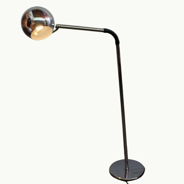 Vintage Space Age Chrome Eyeball Floor Lamp For Sale - Image 10 of 10