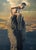 Pedestal by Dave Seeley | Oil on Canvas on Panel Figure seated on a rocky pedestal above clouds. For Sale