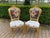 1980 French Louis XVI Gold Beech Damask Dining Chairs - 4 Pc For Sale - Image 6 of 9