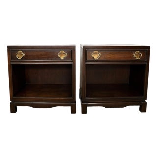 1970’s Mid-Century Modern Michael Taylor Style Nightstands - A Pair For Sale