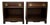1970’s Mid-Century Modern Michael Taylor Style Nightstands - A Pair For Sale