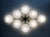 Not Yet Made - Made To Order 21st Century Hive Satin Brass Matte White Murano Flush Mount by Fabio LTD For Sale - Image 5 of 9