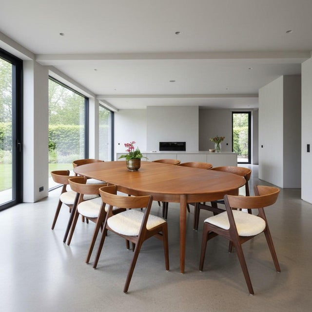 Danish Fire Chair in Teak and Light Bouclé Fabric, 1960s For Sale - Image 13 of 18