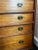 Vintage Mid-Century Modern Teak 5-Drawer Chest With Brass Drop Handles For Sale In Baltimore - Image 6 of 15