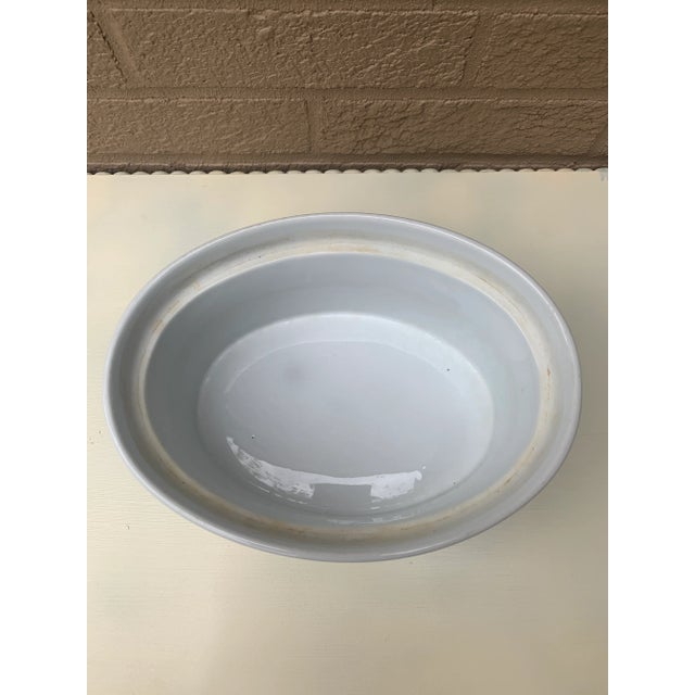 Vintage French Country White Ceramic Rabbit Covered Dish For Sale - Image 10 of 11