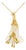 18K Yellow Gold Diamond Emerald Floral Pendant Necklace Slide For Sale