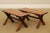Antique Youth Size Oak Sawbuck Dining Farm Table with Benches For Sale - Image 9 of 13