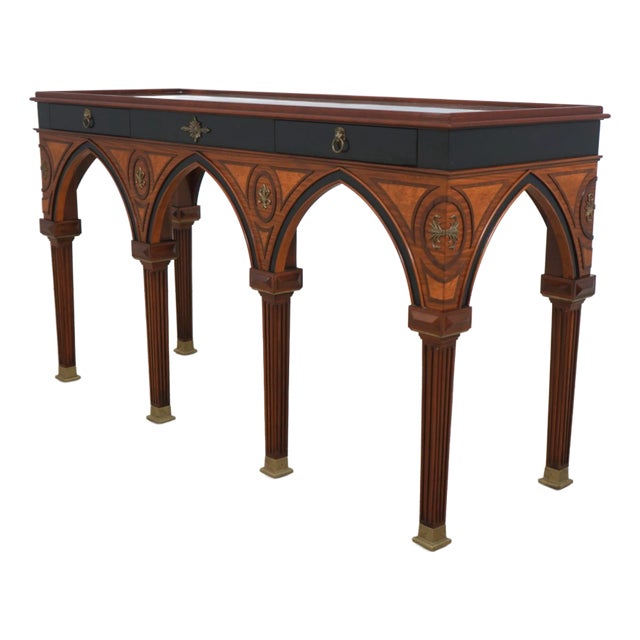 John Widdicomb Russian Empire Console Sideboard Table For Sale