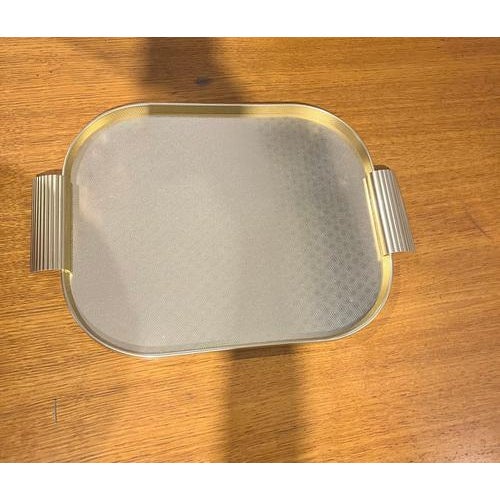 Gold Vintage Kaymet Tray, England, 1970 For Sale - Image 8 of 9