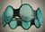Mid-Century Italian Round Murano Glass and Bronze Chandelier, 2000s For Sale - Image 4 of 9