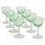 1920s Vintage Uranium Glass Aperitif Glasses from Val Saint Lambert, 1920s, Set of 8 For Sale - Image 5 of 18