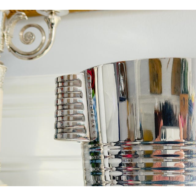 Early 20th Century Silver Plated Ice Buckets Luc Lanel, French Work, Christofle. Circa 1930 For Sale - Image 5 of 5