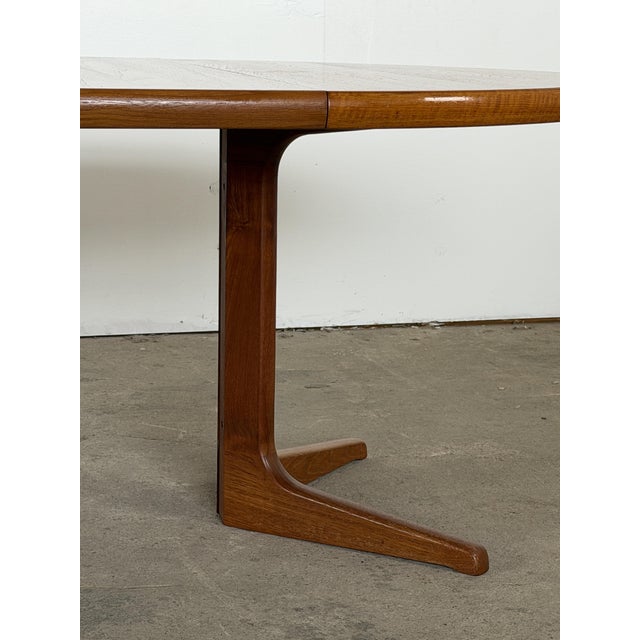 Danish Round Teak Extendable Dining Table by Glostrup Møbelfabrik, 1960s For Sale - Image 6 of 11