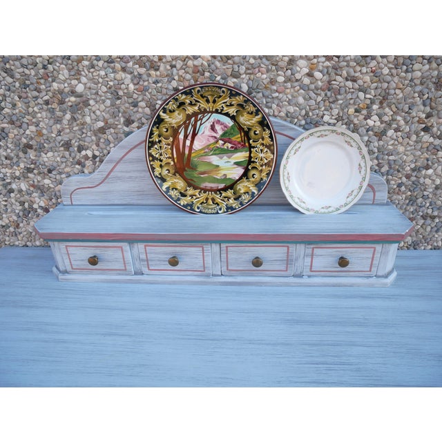 White Vintage Lacquered Corner Sideboard. 1990s For Sale - Image 8 of 16