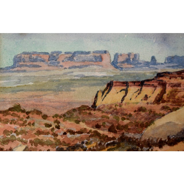 "Monument Valley Arizona" - Desert Landscape by Albert DeRome For Sale - Image 4 of 9
