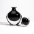 Glass Hand Blown Murano Bottle in Onyx Black Medium For Sale - Image 7 of 12