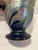 1980s 1988 Rick Hunter Iridescent Purple Art Glass Vase Signed Studio Glass 7.5”h For Sale - Image 5 of 9