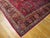 Persian 1920s Red Field Formal Cypress Trees Room Size Antique Sarouk Knotted Wool Rug For Sale - Image 3 of 5