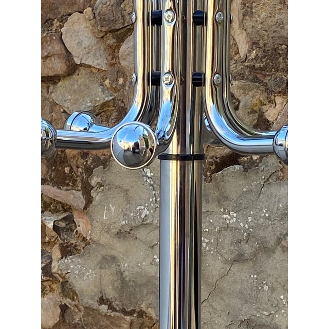 Vintage Chrome Metal Coat Rack, 1970s For Sale - Image 3 of 18