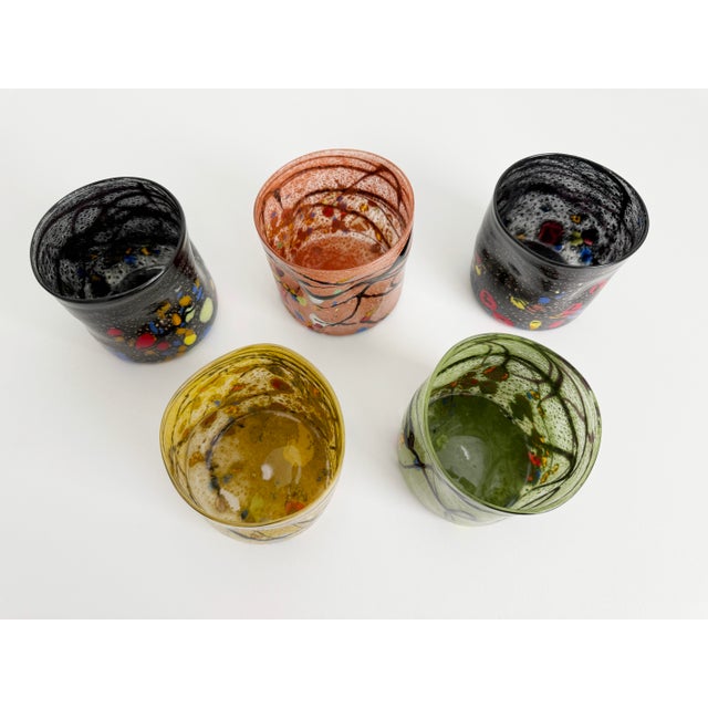 Murano Goto Style Tumblers - Set of Five For Sale - Image 9 of 13