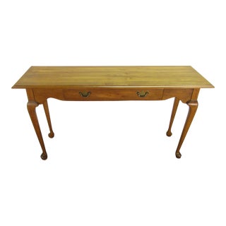Ethan Allen Solid Maple Sofa Table For Sale