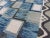 2020s Scandinavian Piled Rug by Keivan Woven Arts, 8x10 Geometric Design Blue For Sale - Image 5 of 13