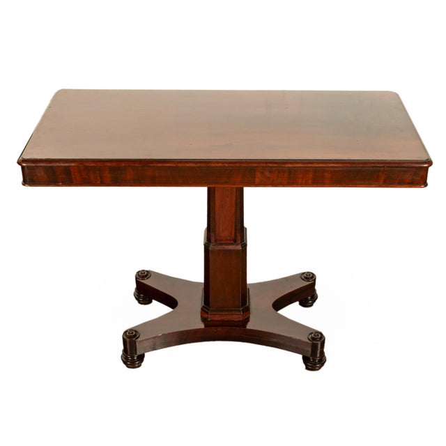 Antique Regency Mahogany Metamorphic 3 Tier Dumbwaiter Pedestal Side Table 1830 For Sale In Portland, OR - Image 6 of 12