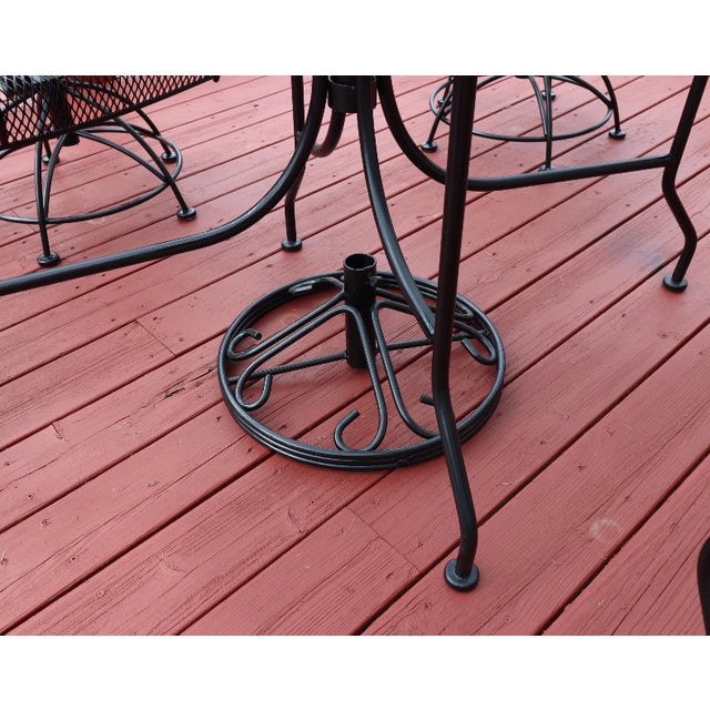 Mid-Century Modern Meadow Craft "Dogwood" Iron Family Patio Set For Sale - Image 3 of 12