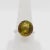 Green Sphene Round Solitaire Ring in 18k White Gold, size 8.25 For Sale - Image 4 of 8