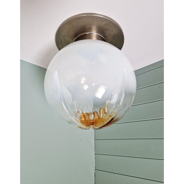 Large Murano Glass Ceiling Light from Mazzega, Italy, 1970 For Sale - Image 18 of 18